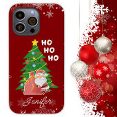 Weihnachtsbaum | Santa | Geschenk anpassbar Case-Mate iPhone Hülle