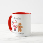 Weihnachtsbaum Santa Gingerbrot Mann Tasse (Vorderseite Links)