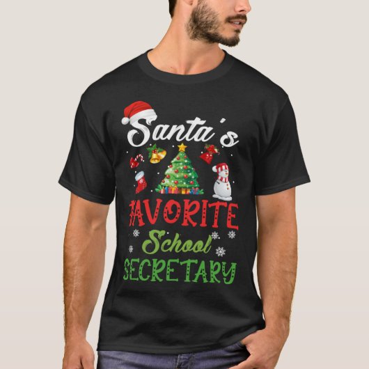 Weihnachtsbaum Santa H T-Shirt (Vorderseite)