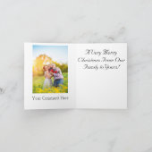 Weihnachtsbaum Santa Outdoor Foto Innen Karte (Innenseite)