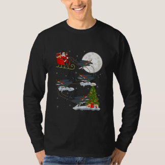 Weihnachtsbaum Santa Riding Humpback Whale T-Shirt