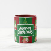 Weihnachtsbaum | Santa | Rot grün Tasse (Zentrum)