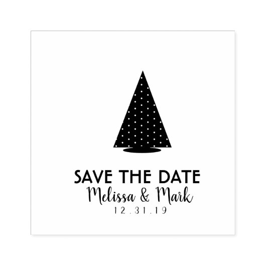 Weihnachtsbaum Save the Date Bäume Hochzeit Gummistempel (Prägung)