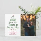 Weihnachtsbaum Save the Date Einladung (Stehend Vorderseite)