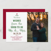 Weihnachtsbaum Save the Date Einladung (Vorne/Hinten)