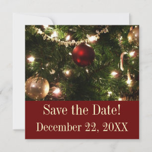 Weihnachtsbaum Save the Date Magnet Feiertagskarte