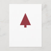 Weihnachtsbaum | Scandi Minimalistisch Simple Burg Postkarte (Vorderseite)