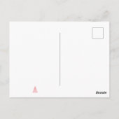 Weihnachtsbaum Scandi Minimalistischer einfacher U Postkarte (Rückseite)
