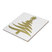 Weihnachtsbaum Schablone Gold Fliese (Seite)