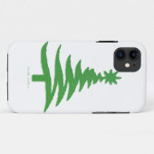 Weihnachtsbaum Schablone Grün Case-Mate iPhone Hülle (Rückseite (Horizontal))