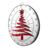 Weihnachtsbaum Schablone Rot Dartscheibe (Vorderseite rechts)