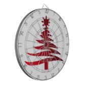 Weihnachtsbaum Schablone Rot Dartscheibe (Vorderseite Links)