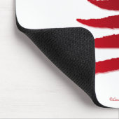 Weihnachtsbaum Schablone Rot Mousepad (Ecke)