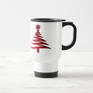Weihnachtsbaum Schablone Rot Reisebecher
