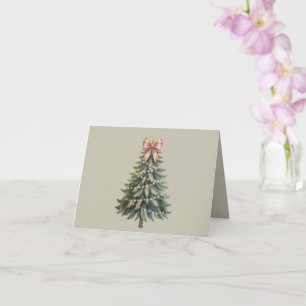 Weihnachtsbaum-Schleife Coquette Xmas Karte