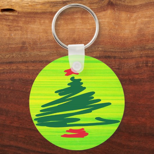 Weihnachtsbaum Schlüsselanhänger (Vorderseite)
