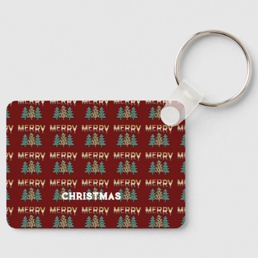 Weihnachtsbaum Schlüsselanhänger (Vorderseite)