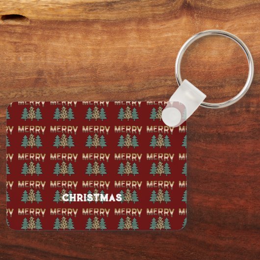 Weihnachtsbaum Schlüsselanhänger (Vorderseite)