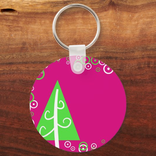 Weihnachtsbaum Schlüsselanhänger (Vorderseite)