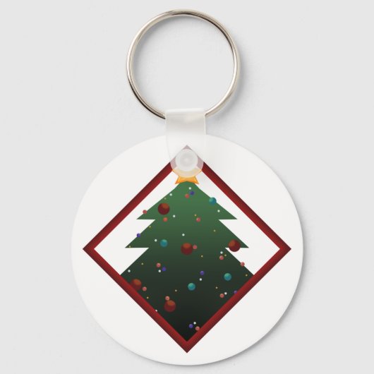 Weihnachtsbaum Schlüsselanhänger (Vorderseite)