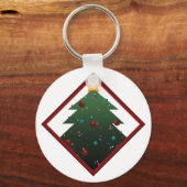 Weihnachtsbaum Schlüsselanhänger (Vorderseite)
