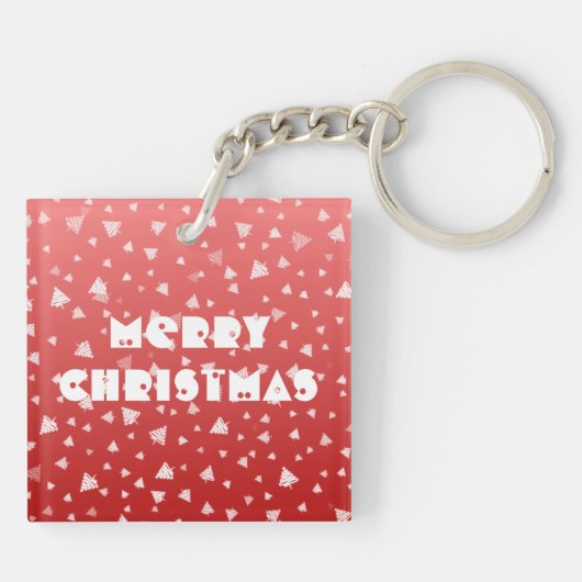 Weihnachtsbaum Schlüsselanhänger (Rückseite)