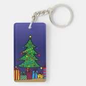 Weihnachtsbaum Schlüsselanhänger (Rückseite)