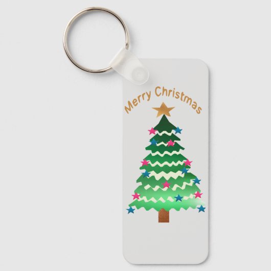 Weihnachtsbaum Schlüsselring: Schlüsselanhänger (Vorderseite)