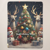 "Weihnachtsbaum-Schmuck-Designs" Sherpadecke (Vorderseite)