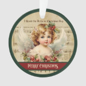 Weihnachtsbaum-Schmuck Vintage-Engel Ornament (Vorderseite)