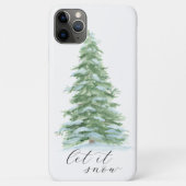 Weihnachtsbaum Schnee Case-Mate iPhone Hülle (Rückseite)