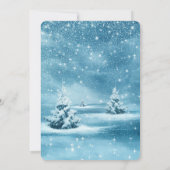 Weihnachtsbaum, Schnee CorporateWeihnachtsfest - P Einladung (Rückseite)
