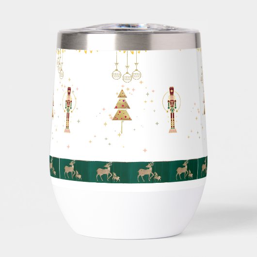 Weihnachtsbaum, Schnee, Hirschpackpapier (Vorderseite)