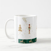 Weihnachtsbaum, Schnee, Hirschpackpapier Kaffeetasse (Links)