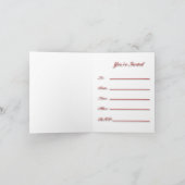 Weihnachtsbaum-Schnee-Kugel-Einladung Einladung (Innenseite)