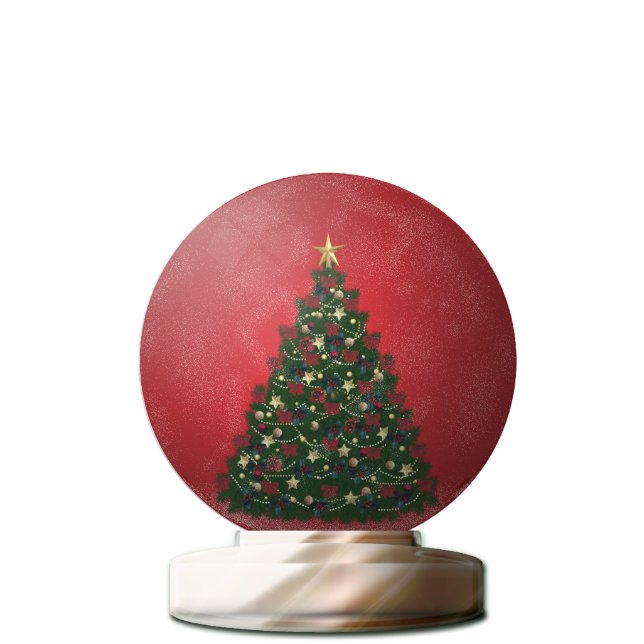 Weihnachtsbaum-Schnee-Kugel Freistehende Fotoskulptur (Vorne)