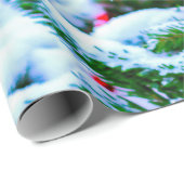Weihnachtsbaum, Schnee, Licht Geschenkpapier (Rolleneckpunkt)