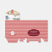 Weihnachtsbaum Schneedecke Hütte Wasserfarbe Geschenkschachtel (Ungefaltet)