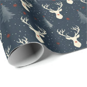 Weihnachtsbaum, Schneeflocke Geschenkpapier (Rolleneckpunkt)