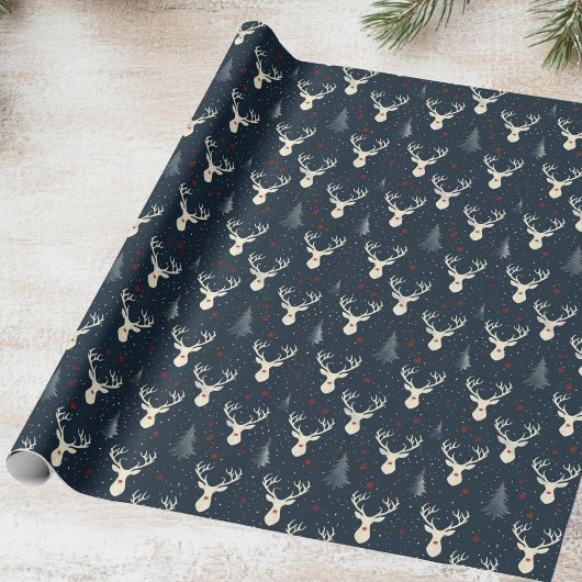 Weihnachtsbaum, Schneeflocke Geschenkpapier