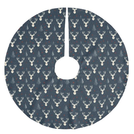 Weihnachtsbaum, Schneeflocke Polyester Weihnachtsbaumdecke (Vorderseite)