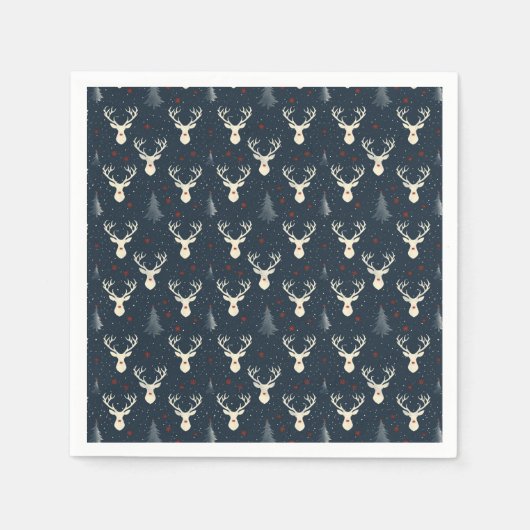 Weihnachtsbaum, Schneeflocke Serviette (Vorderseite)