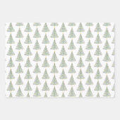 Weihnachtsbaum, Schneeflocke und festliche Symbole Geschenkpapier Set (Vorderseite 2)