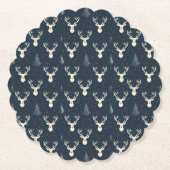 Weihnachtsbaum, Schneeflocke Untersetzer (Vorderseite)