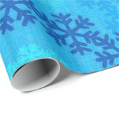 Weihnachtsbaum & Schneeflocken Geschenkpapier (Rolleneckpunkt)