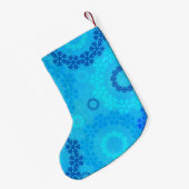 Weihnachtsbaum & Schneeflocken Kleiner Weihnachtsstrumpf (Rückseite (Hängend))