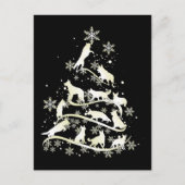 Weihnachtsbaum-Schneeflocken Liebe Postkarte (Vorderseite)