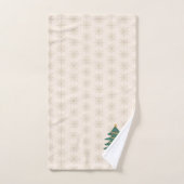Weihnachtsbaum-Schneeflocken-Muster-Feiertag Badhandtuch Set (Handtuch)