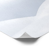 Weihnachtsbaum & Schneeflocken Poster (Ecke)