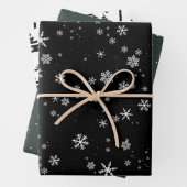 Weihnachtsbaum, Schneeflocken Weihnachtsfeiertage Geschenkpapier Set (Beispiel)